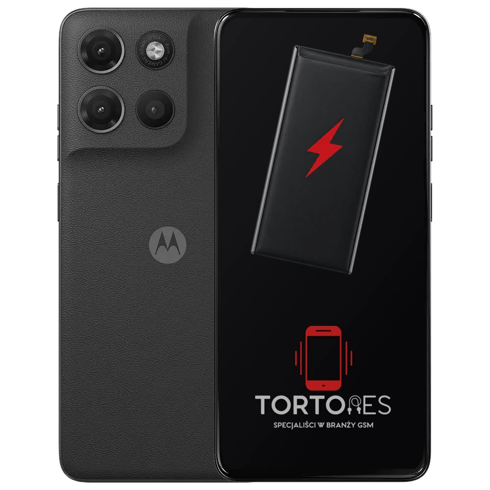 Motorola Moto G17 z ilustracją baterii - wymiana baterii