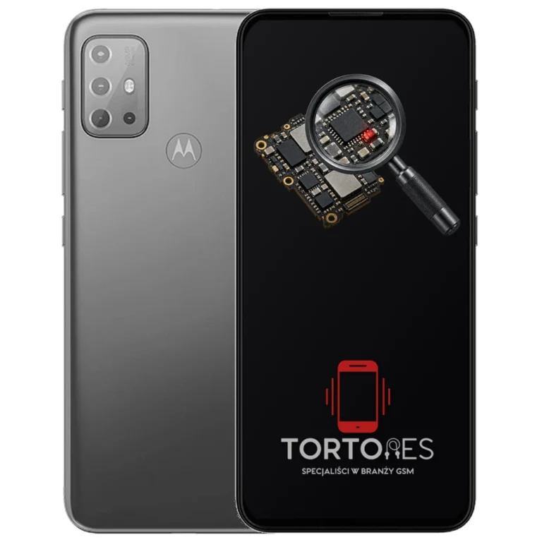 Motorola Moto G20 z symbolem diagnostyki - diagnoza telefonu