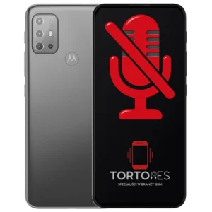 Motorola Moto G20 z symbolem mikrofonu - naprawa mikrofonu