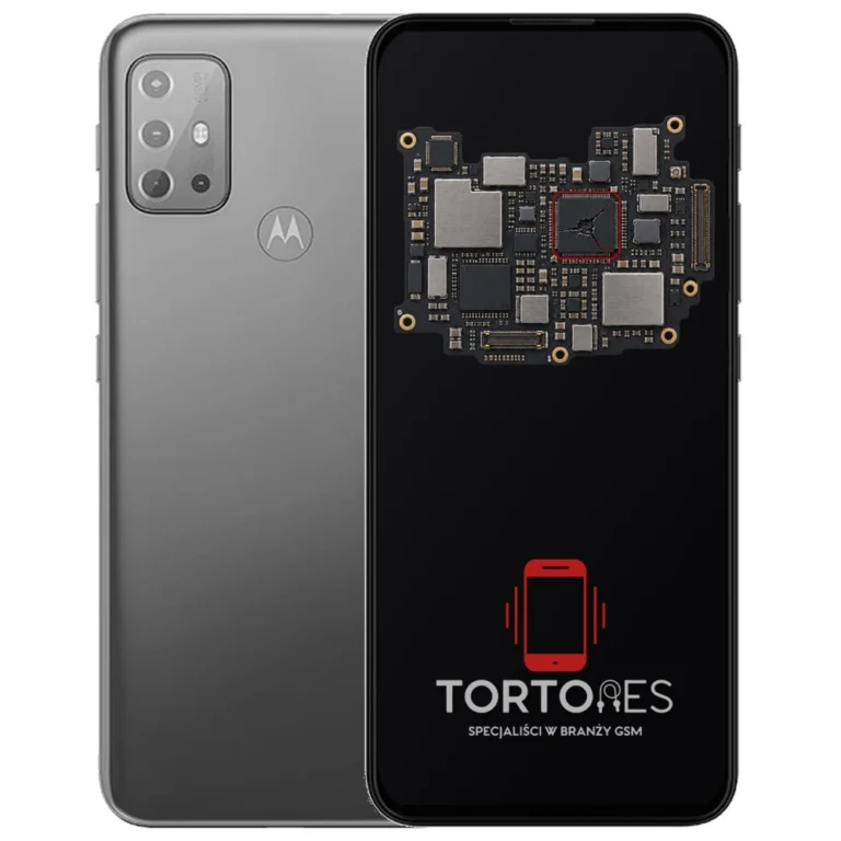Motorola Moto G20 z ilustracją płyty głównej - naprawa płyty głównej