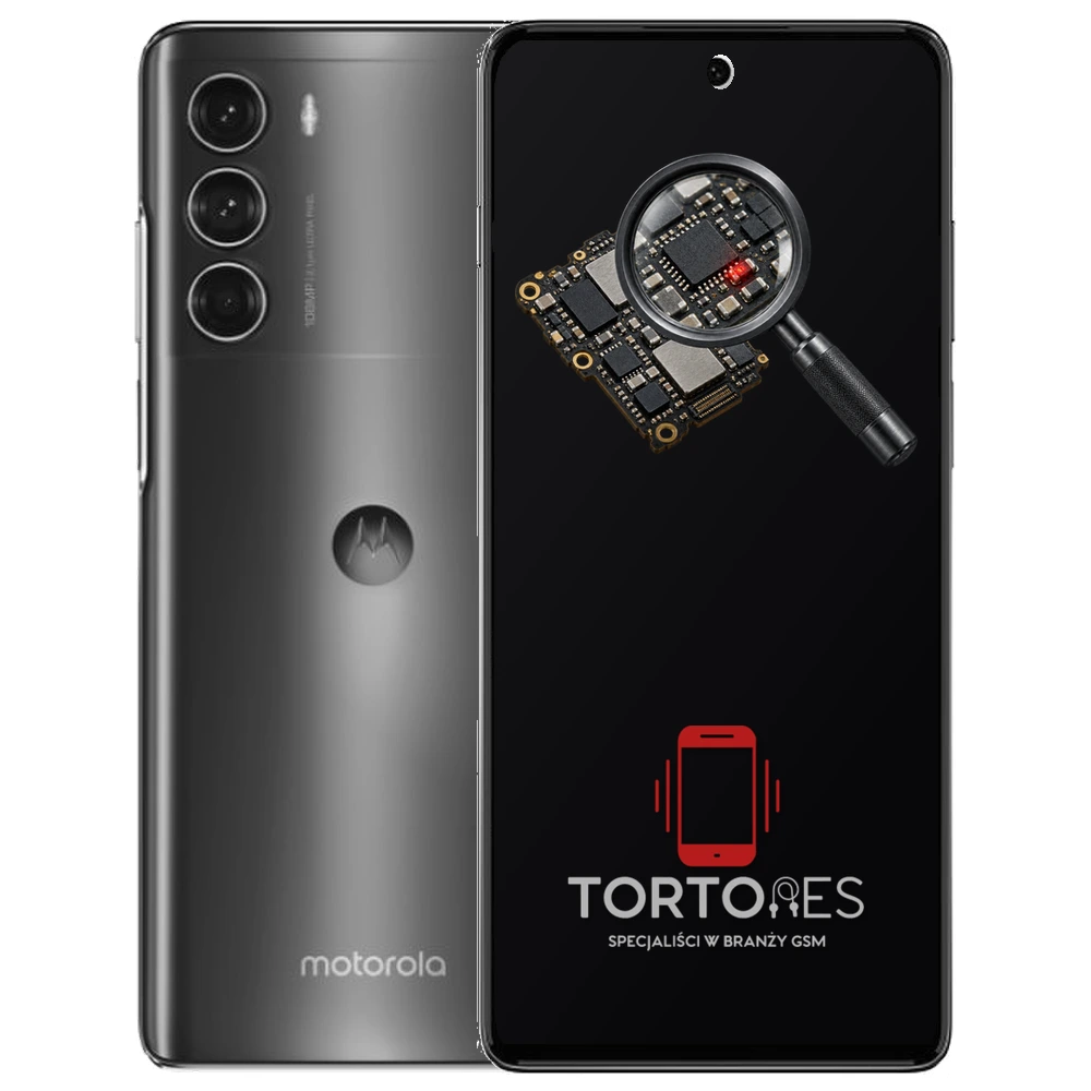 Motorola Moto G200 z symbolem diagnostyki - diagnoza telefonu
