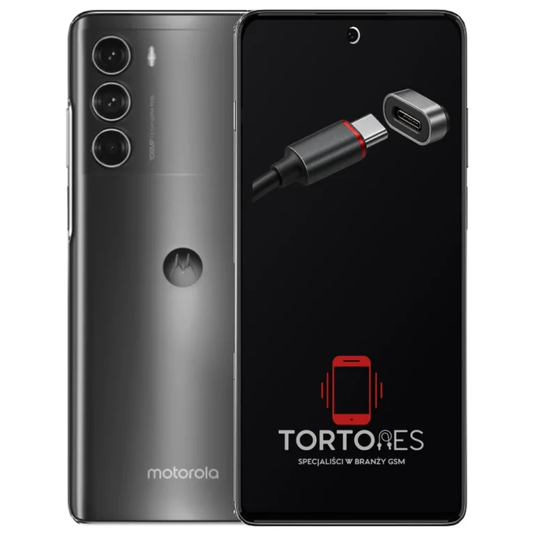 Motorola Moto G200 z ilustracją złącza ładowania - naprawa złącza ładowania