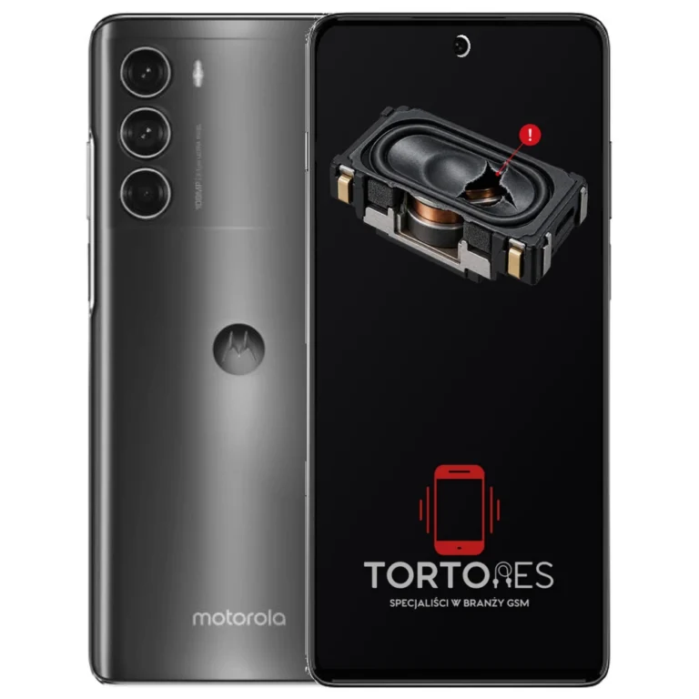 Motorola Moto G200 z symbolem głośnika multimedialnego - wymiana głośnika multimedialnego
