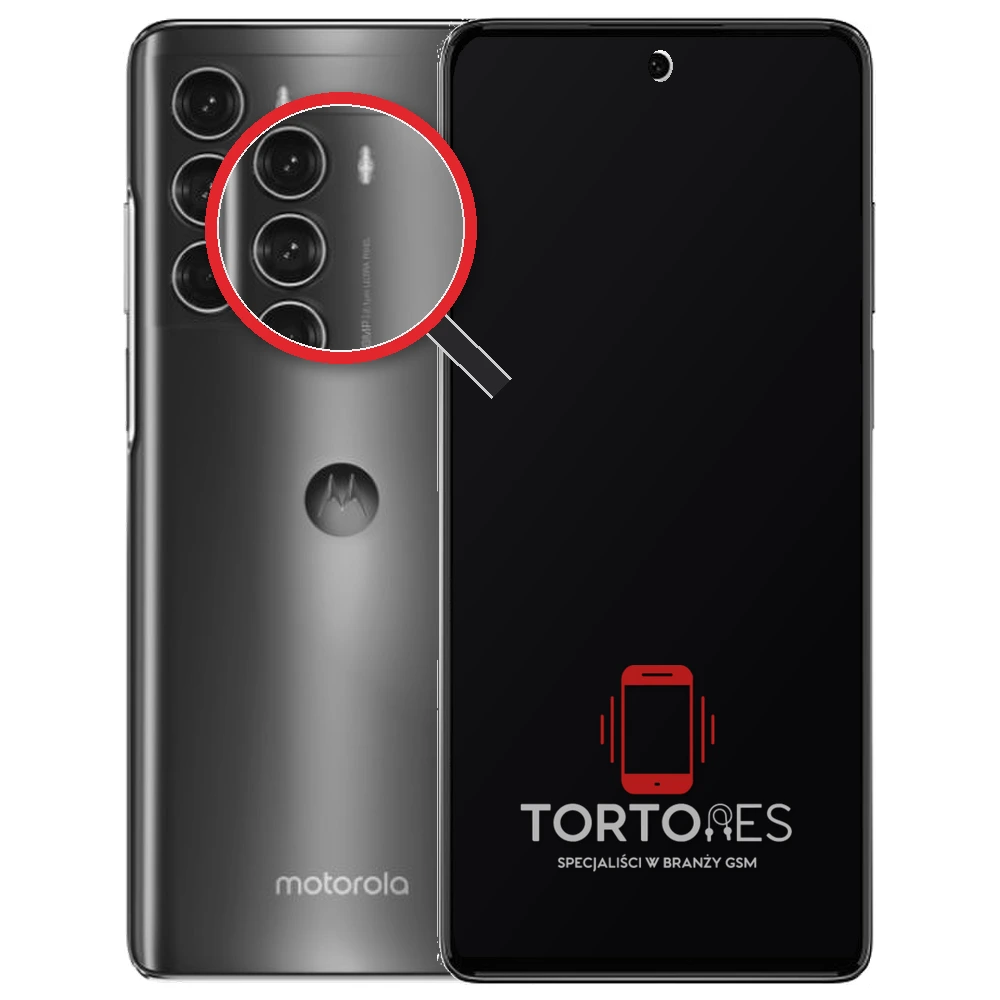 Motorola Moto G200 z lupą na tylnych aparatach - wymiana tylnej kamery