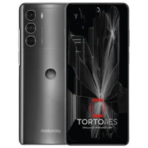 Motorola Moto G200 z ilustracją pękniętego wyświetlacza - wymiana zbitego wyświetlacza