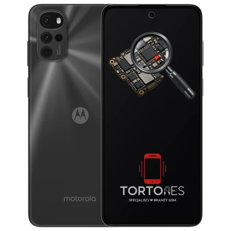 Motorola Moto G22 z symbolem diagnostyki - diagnoza telefonu