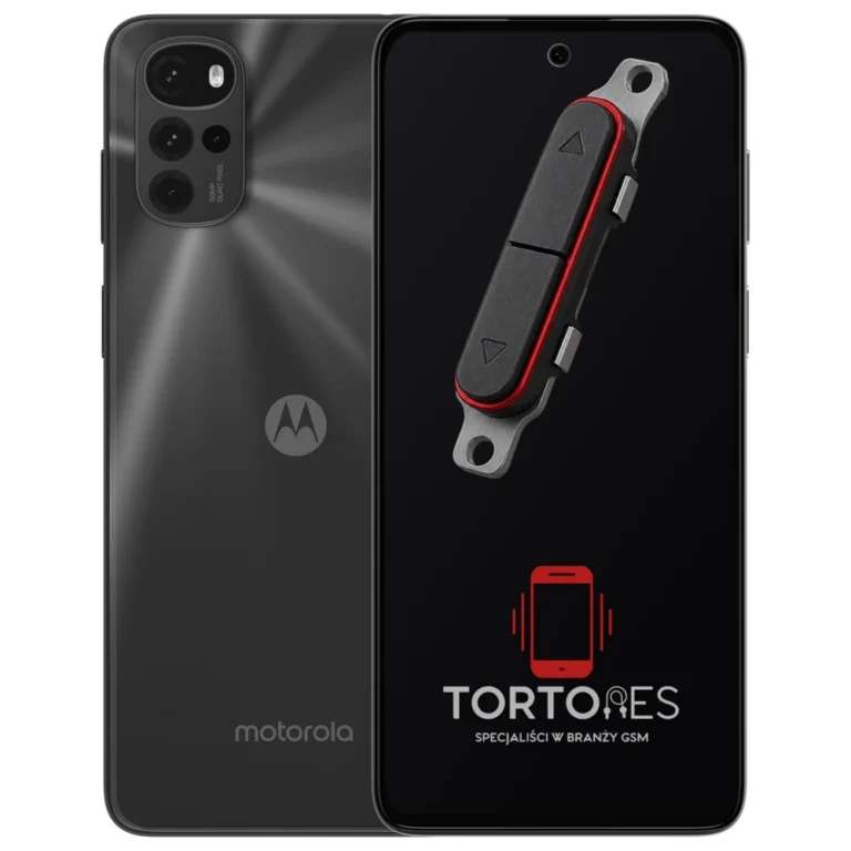 Motorola Moto G22 z symbolem przycisków - naprawa przycisków włączania i głośności