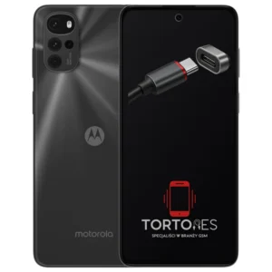 Motorola Moto G22 z ilustracją złącza ładowania - naprawa złącza ładowania
