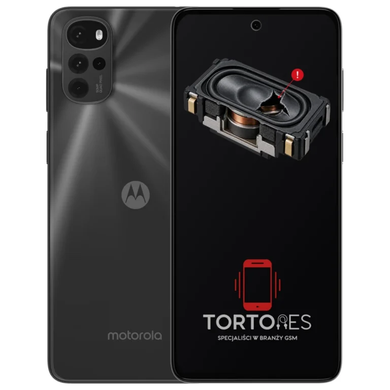 Motorola Moto G22 z symbolem głośnika multimedialnego - wymiana głośnika multimedialnego
