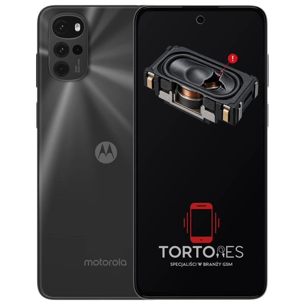 Motorola Moto G22 z symbolem głośnika multimedialnego - wymiana głośnika multimedialnego