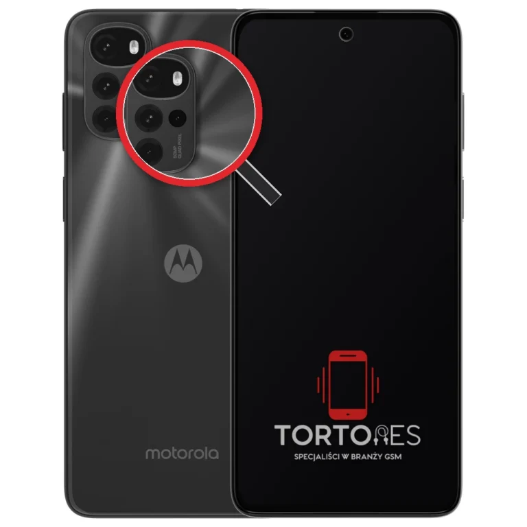 Motorola Moto G22 z lupą na tylnych aparatach - wymiana tylnej kamery