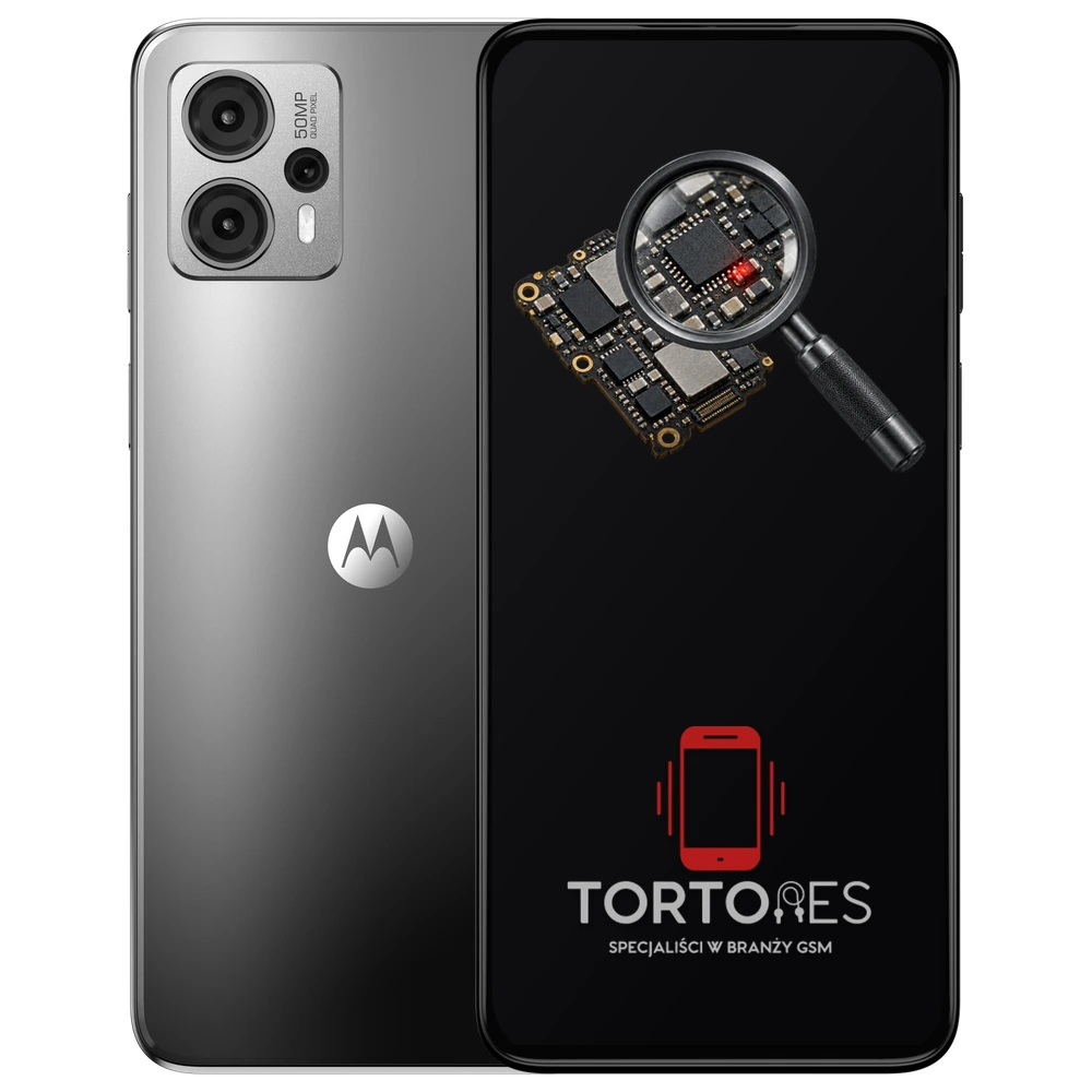 Motorola Moto G23 z symbolem diagnostyki - diagnoza telefonu