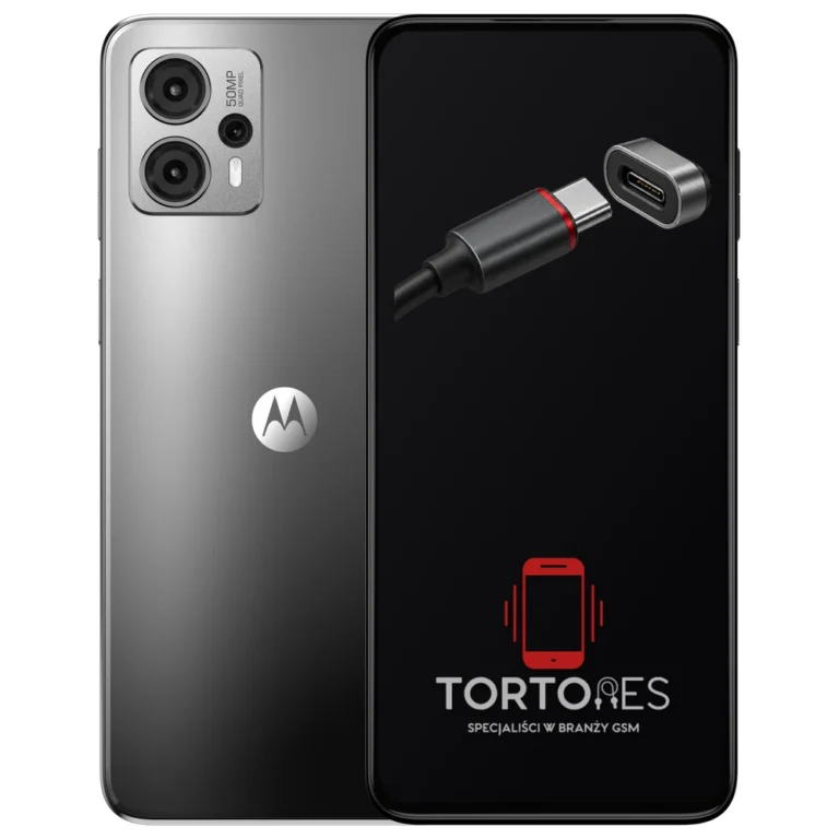 Motorola Moto G23 z ilustracją złącza ładowania - naprawa złącza ładowania