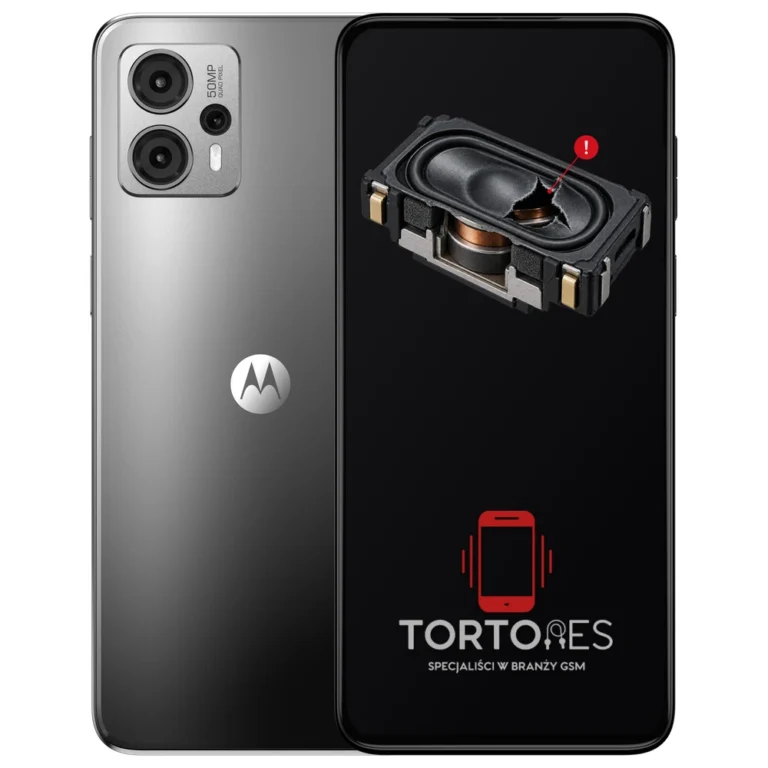 Motorola Moto G23 z symbolem głośnika multimedialnego - wymiana głośnika multimedialnego