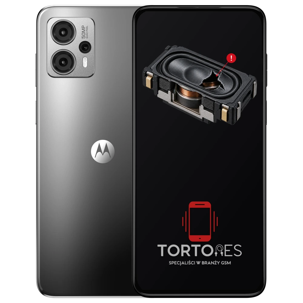 Motorola Moto G23 z symbolem głośnika multimedialnego - wymiana głośnika multimedialnego