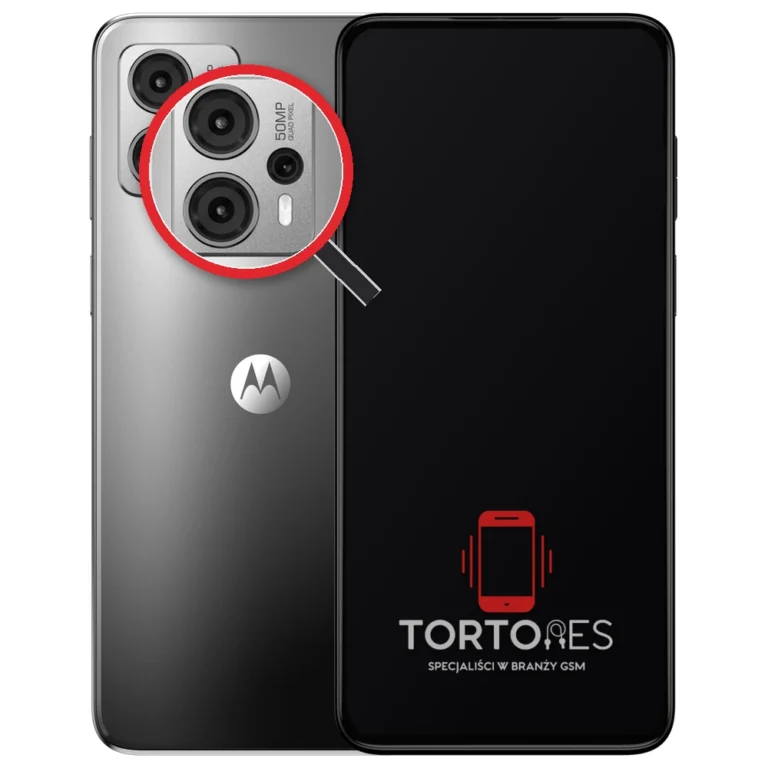 Motorola Moto G23 z lupą na tylnych aparatach - wymiana tylnej kamery