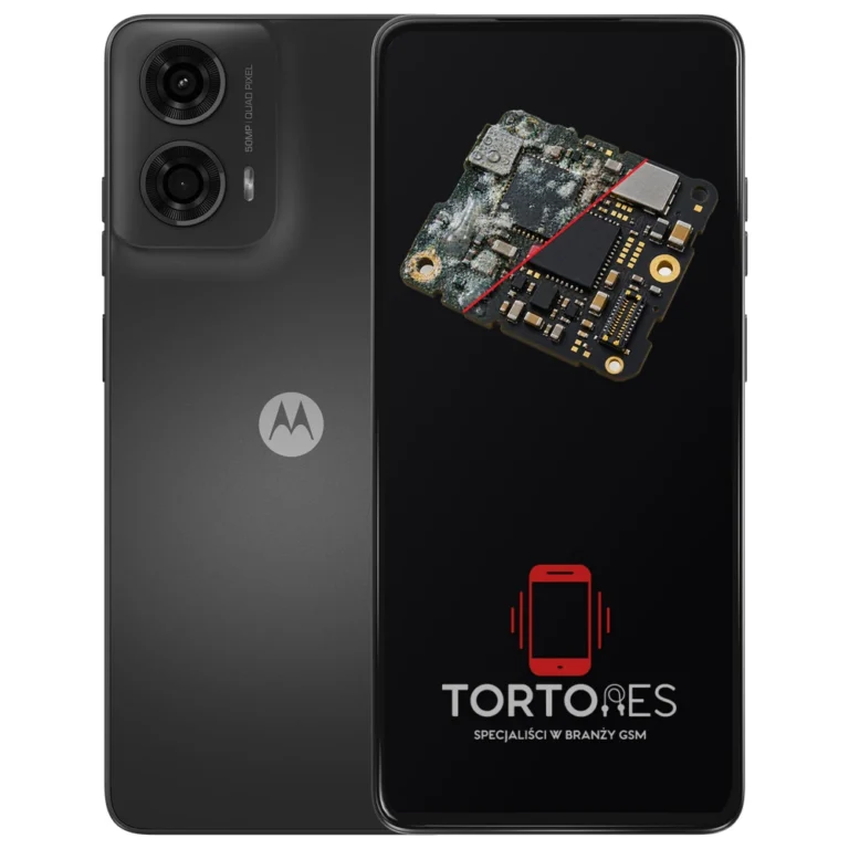Motorola Moto G24 z ilustracją zalania - czyszczenie po zalaniu