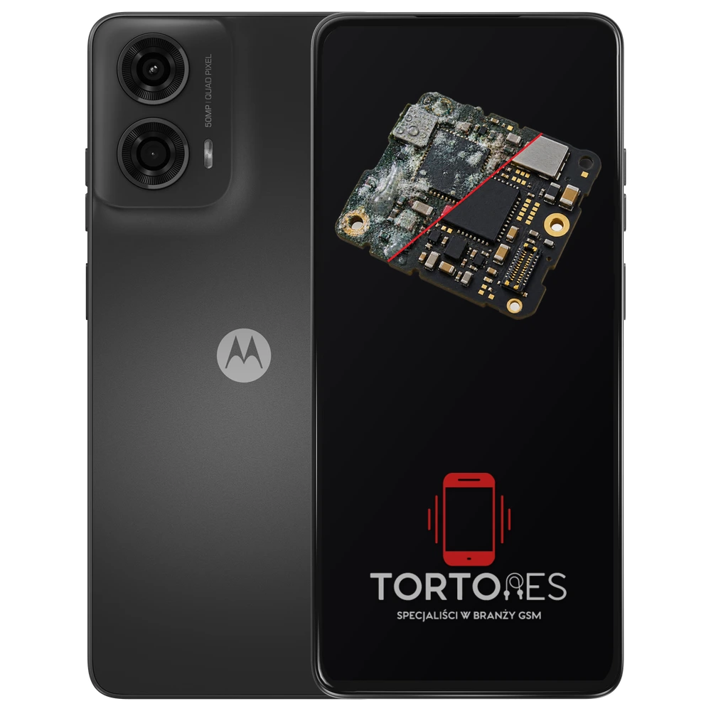 Motorola Moto G24 z ilustracją zalania - czyszczenie po zalaniu
