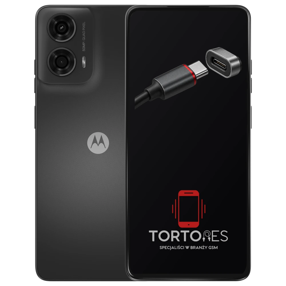 Motorola Moto G24 z ilustracją złącza ładowania - naprawa złącza ładowania
