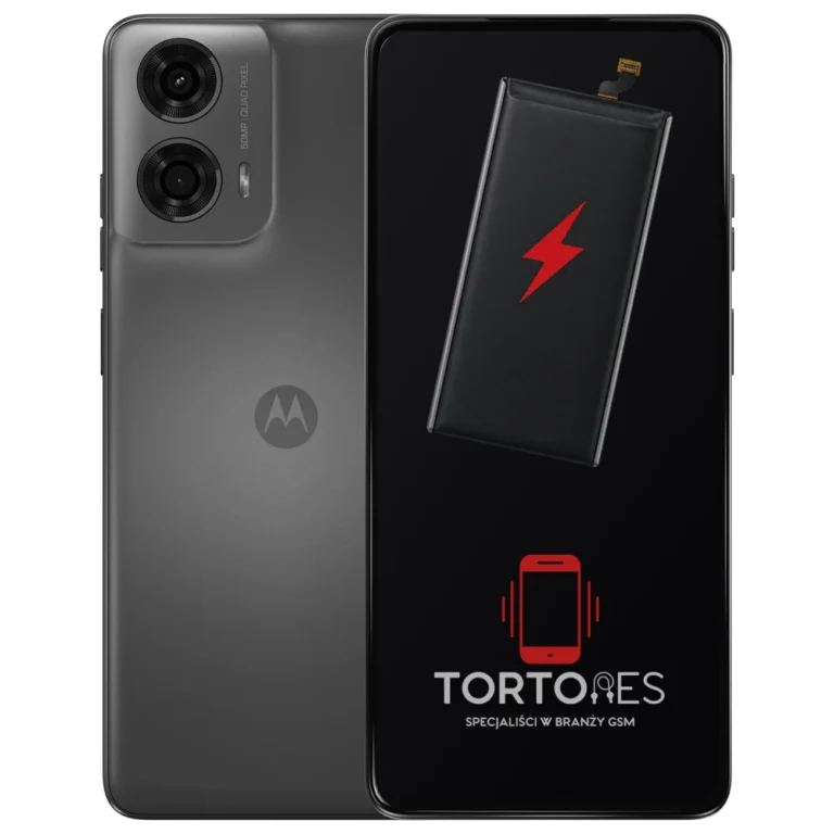 Motorola Moto G24 Power z ilustracją baterii - wymiana baterii