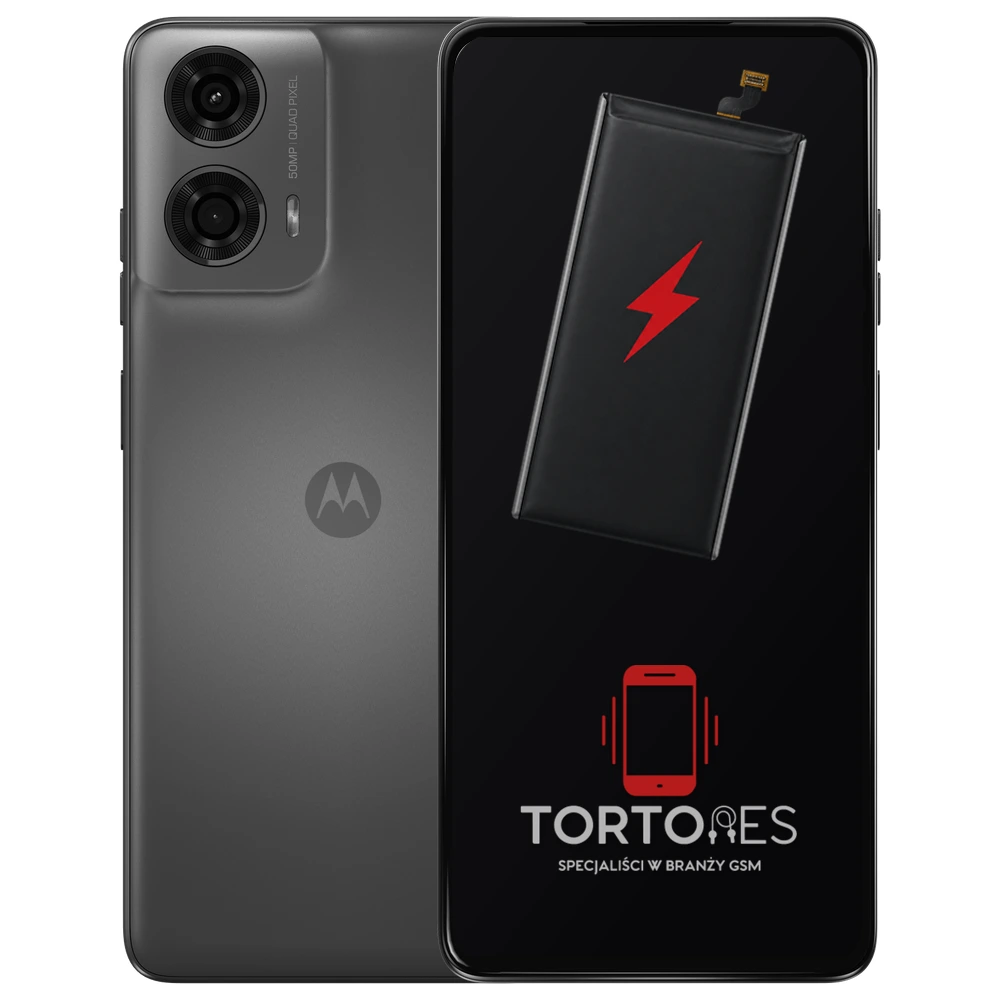 Motorola Moto G24 Power z ilustracją baterii - wymiana baterii