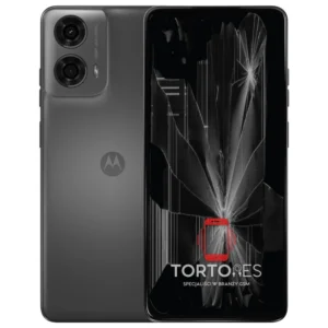 Motorola Moto G24 Power z ilustracją pękniętego wyświetlacza - wymiana zbitego wyświetlacza