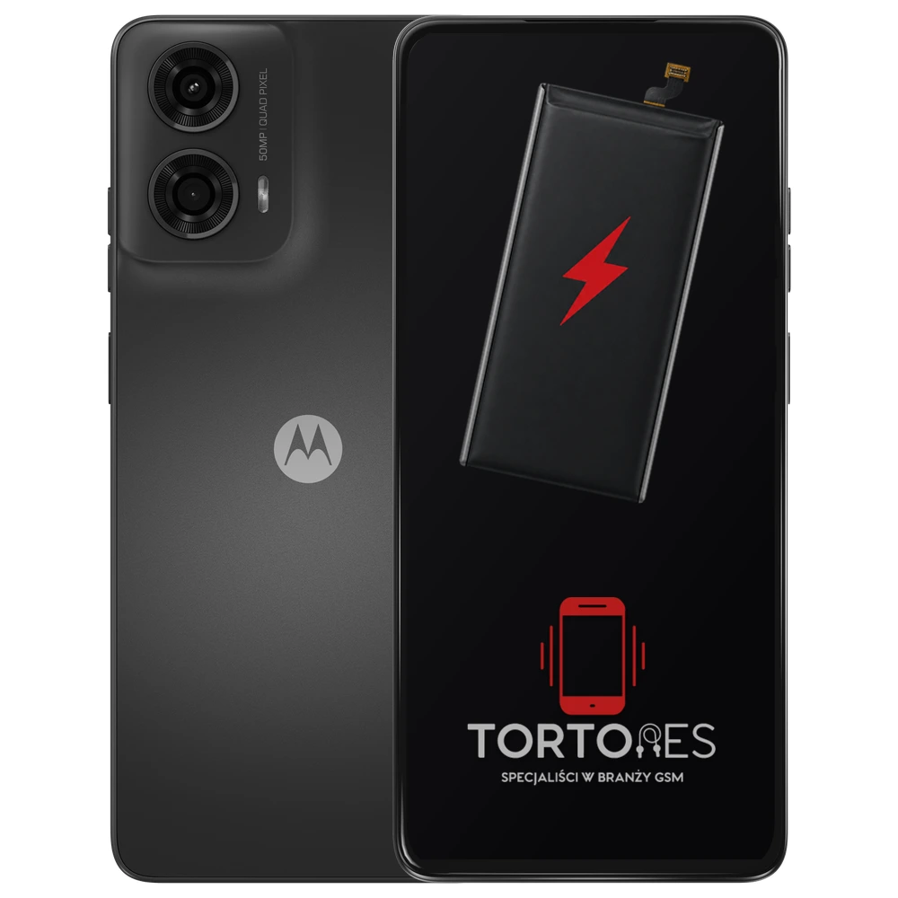 Motorola Moto G24 z ilustracją baterii - wymiana baterii