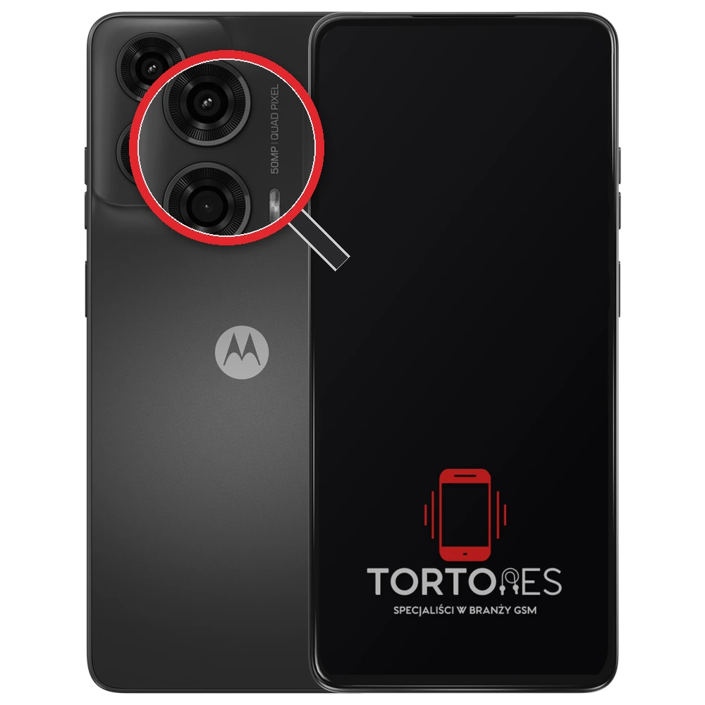 Motorola Moto G24 z lupą na tylnych aparatach - wymiana tylnej kamery