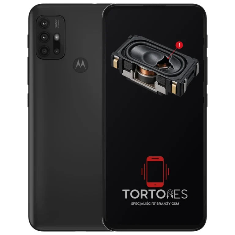 Motorola Moto G30 z symbolem głośnika multimedialnego - wymiana głośnika multimedialnego