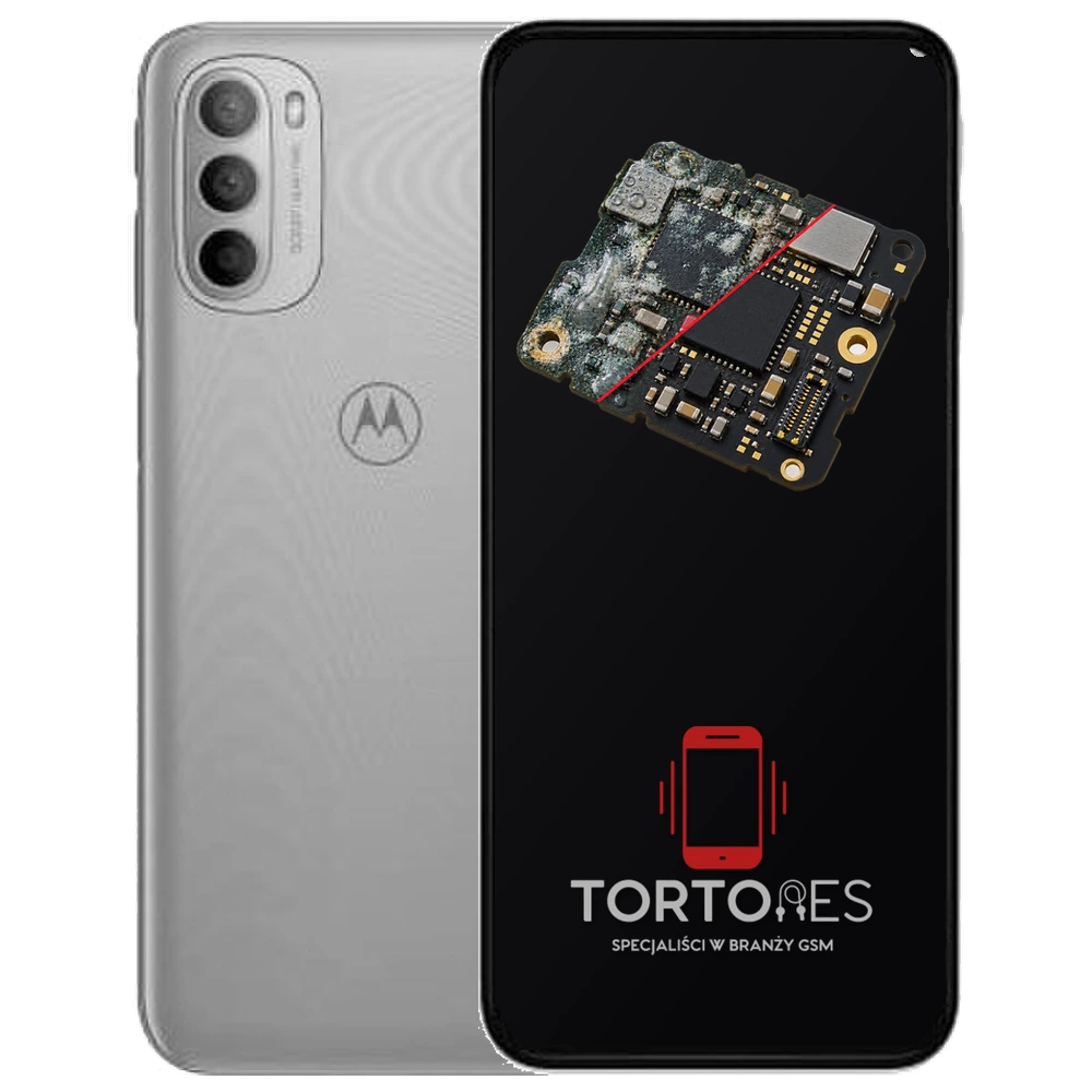 Motorola Moto G31 z ilustracją zalania - czyszczenie po zalaniu
