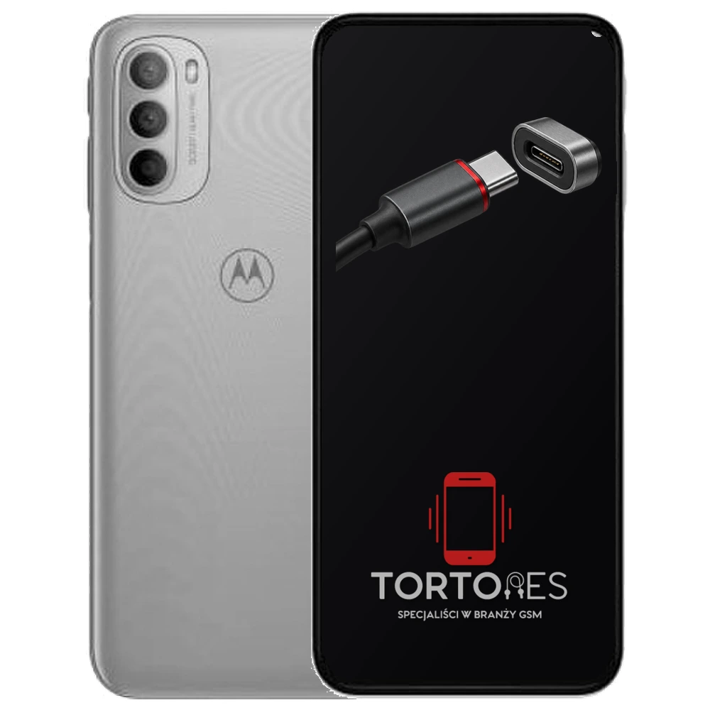 Motorola Moto G31 z ilustracją złącza ładowania - naprawa złącza ładowania