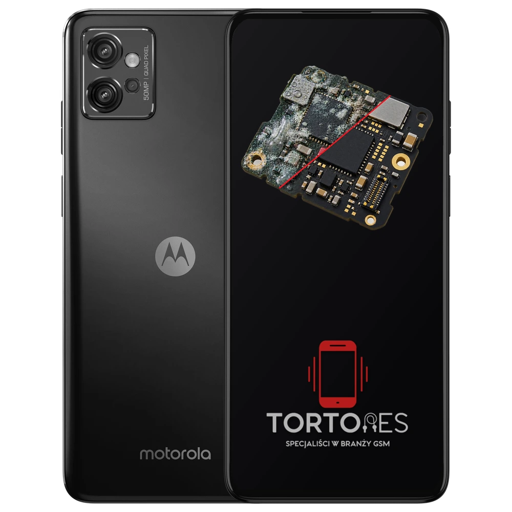 Motorola Moto G32 z ilustracją zalania - czyszczenie po zalaniu