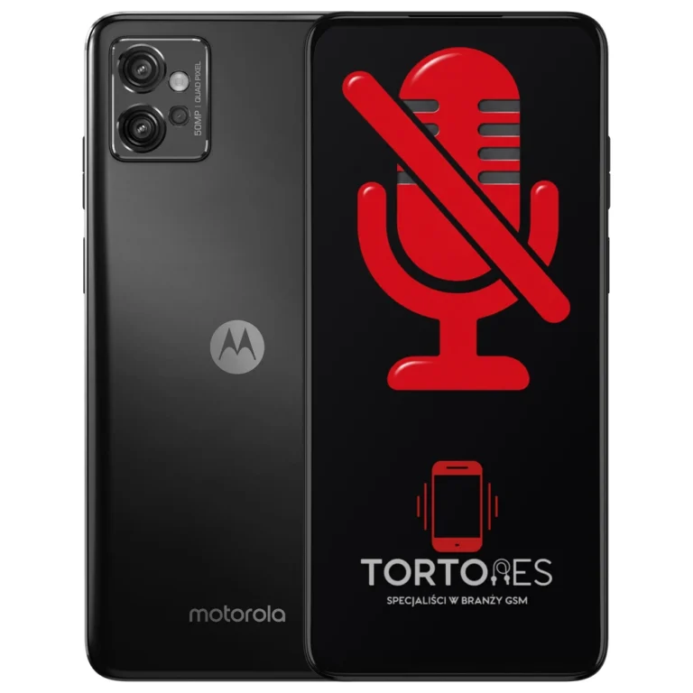 Motorola Moto G32 z symbolem mikrofonu - naprawa mikrofonu