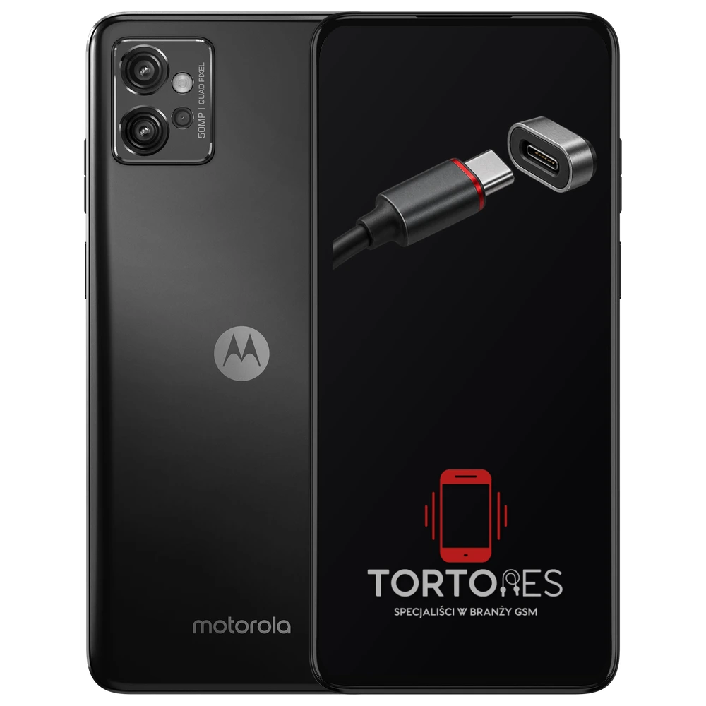 Motorola Moto G32 z ilustracją złącza ładowania - naprawa złącza ładowania
