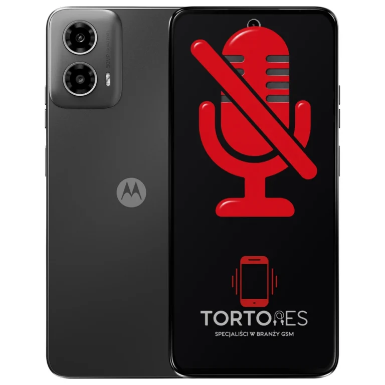 Motorola Moto G34 5G z symbolem mikrofonu - naprawa mikrofonu