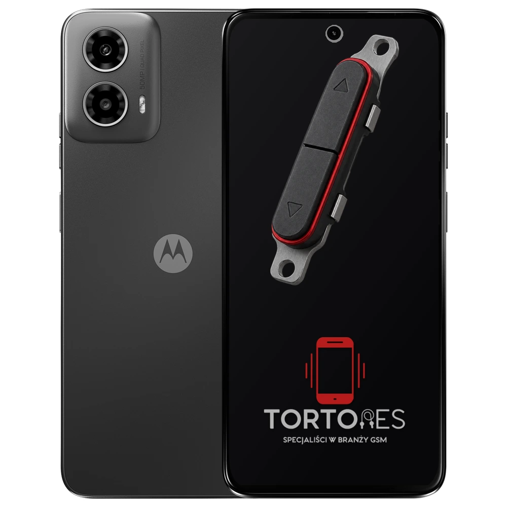 Motorola Moto G34 5G z symbolem przycisków - naprawa przycisków włączania i głośności