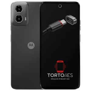 Motorola Moto G34 5G z ilustracją złącza ładowania - naprawa złącza ładowania