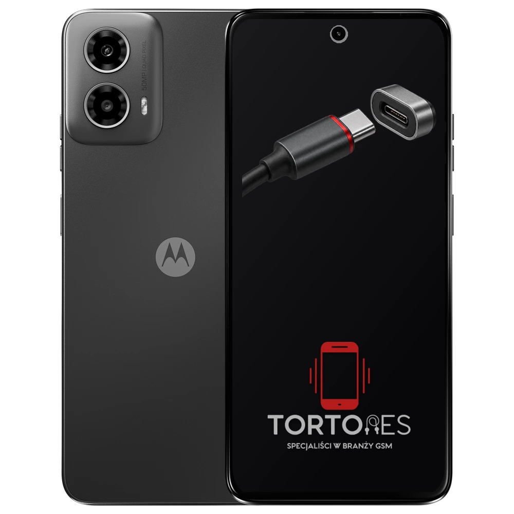 Motorola Moto G34 5G z ilustracją złącza ładowania - naprawa złącza ładowania