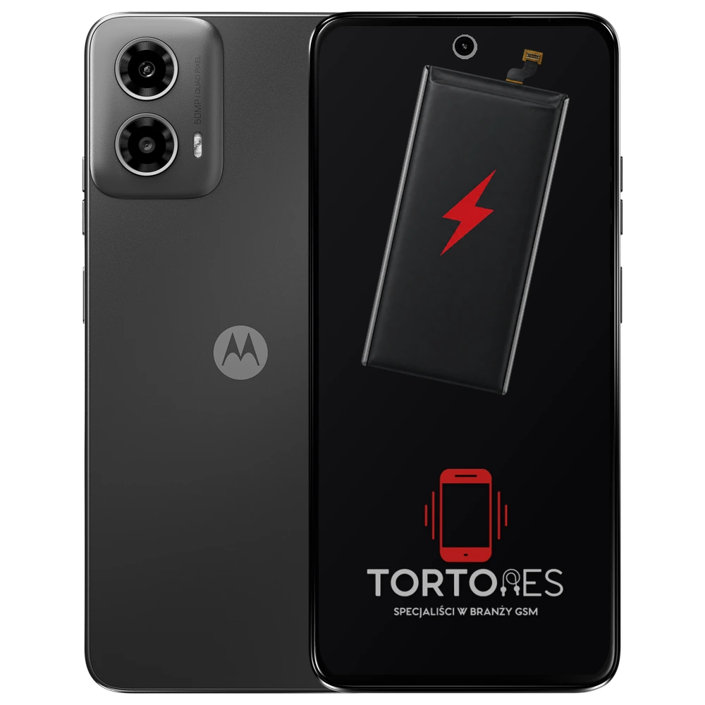 Motorola Moto G34 5G z ilustracją baterii - wymiana baterii