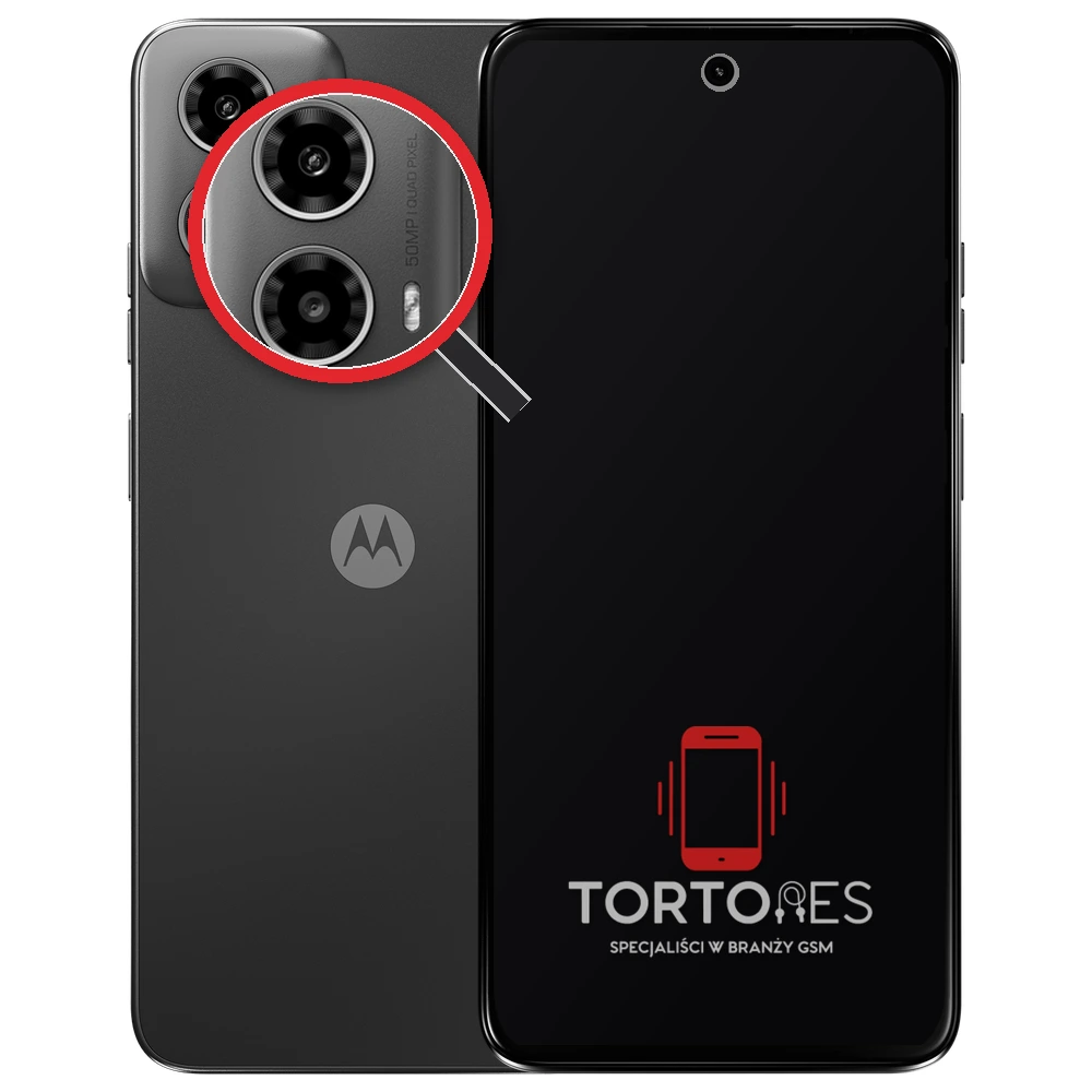 Motorola Moto G34 5G z lupą na tylnych aparatach - wymiana tylnej kamery