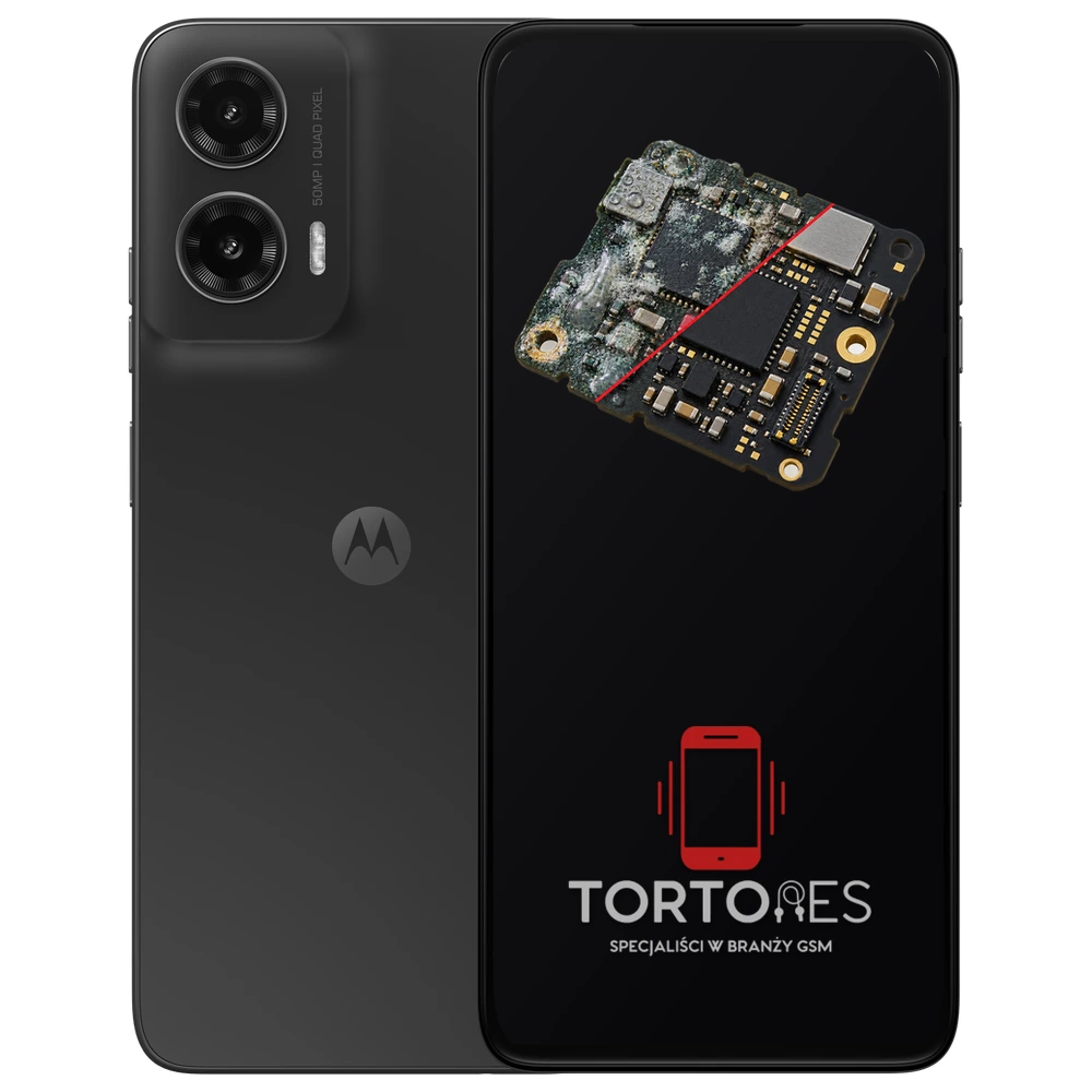 Motorola Moto G35 5G z ilustracją zalania - czyszczenie po zalaniu