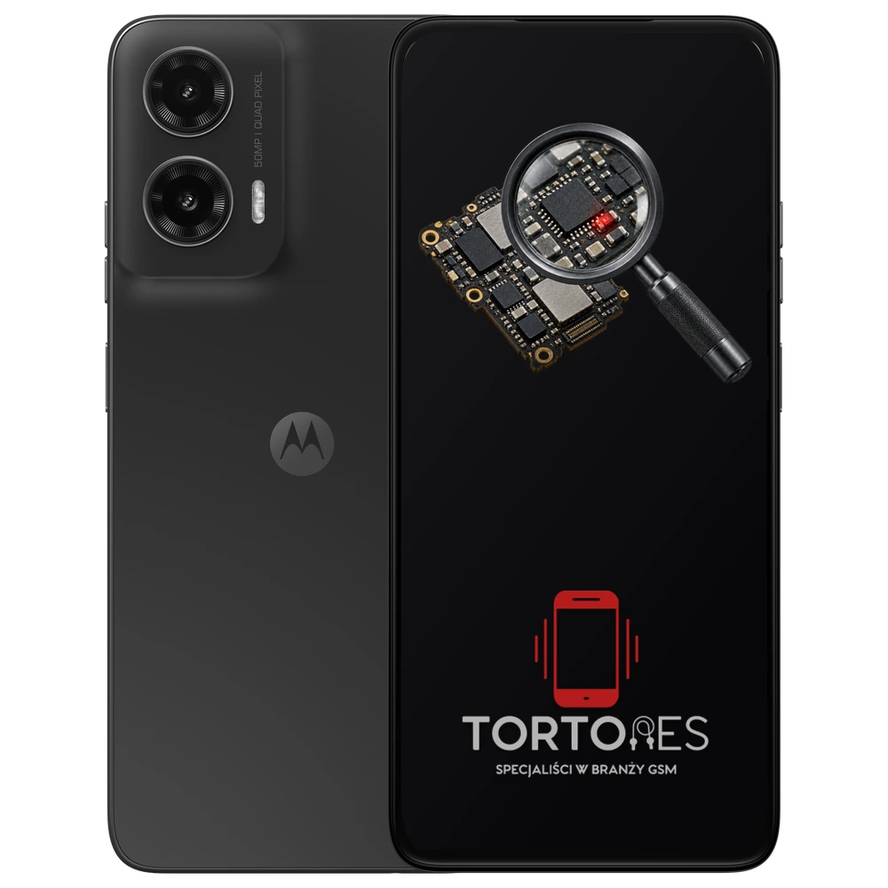Motorola Moto G35 5G z symbolem diagnostyki - diagnoza telefonu