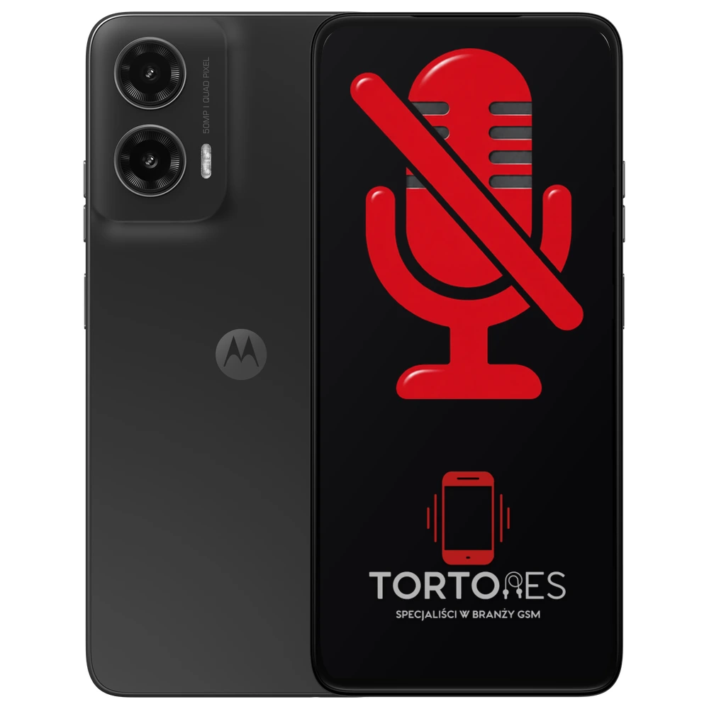 Motorola Moto G35 5G z symbolem mikrofonu - naprawa mikrofonu
