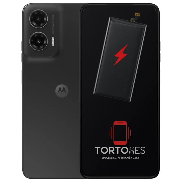 Motorola Moto G35 5G z ilustracją baterii - wymiana baterii
