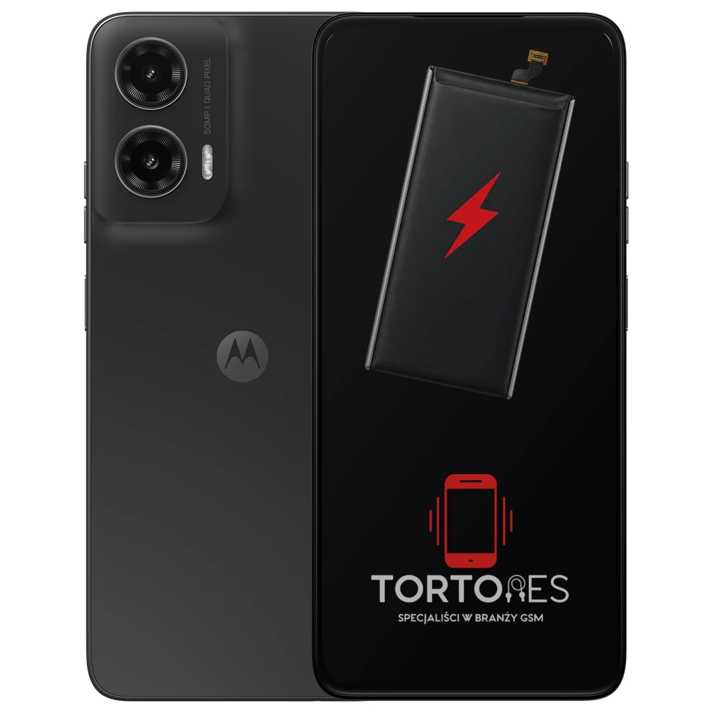Motorola Moto G35 5G z ilustracją baterii - wymiana baterii
