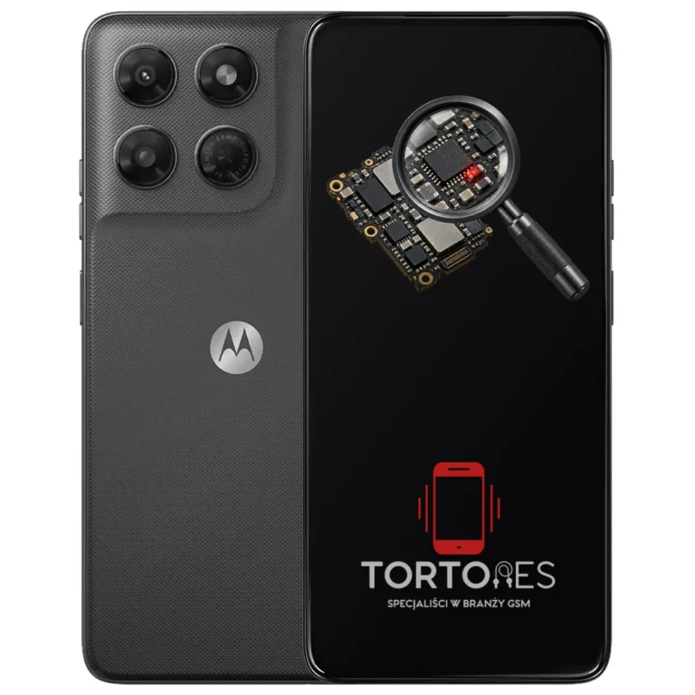 Motorola Moto G37 Power z symbolem diagnostyki - diagnoza telefonu