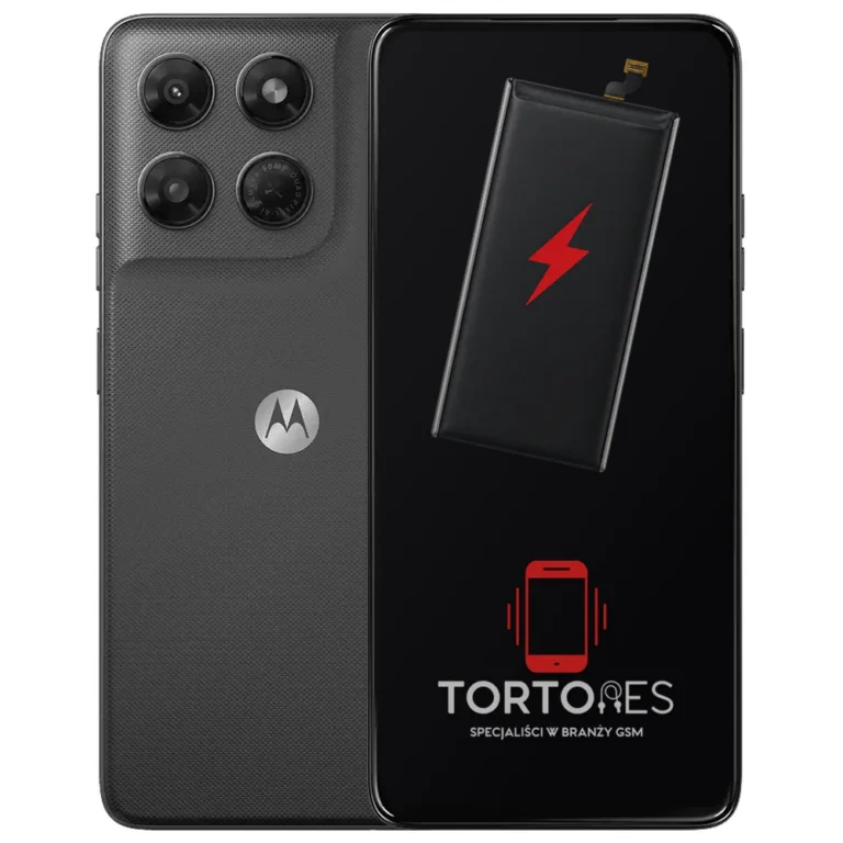 Motorola Moto G37 Power z ilustracją baterii - wymiana baterii