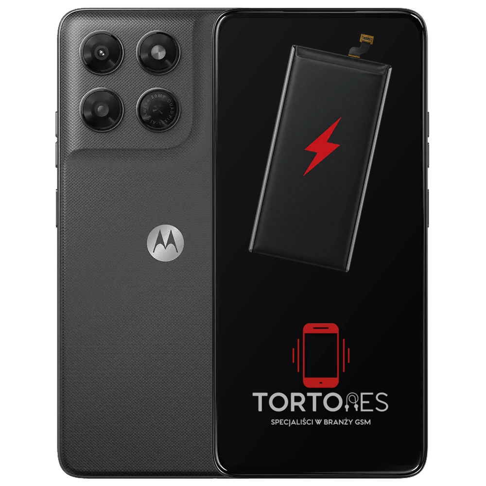 Motorola Moto G37 Power z ilustracją baterii - wymiana baterii
