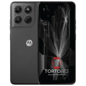 Motorola Moto G37 Power z ilustracją pękniętego wyświetlacza - wymiana zbitego wyświetlacza