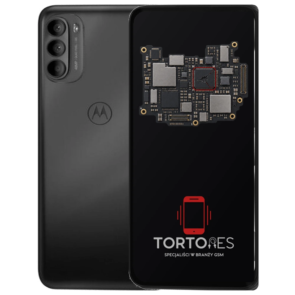 Motorola Moto G41 z ilustracją płyty głównej - naprawa płyty głównej
